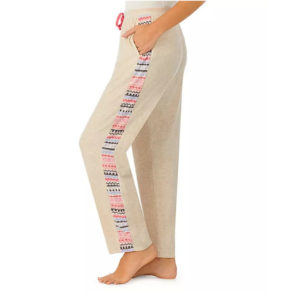 2 Pack Cuddl Duds Lounge Sleep Pants Pink Fair Isle Hearts Aztec Sweater Knit L - Picture 10 of 16